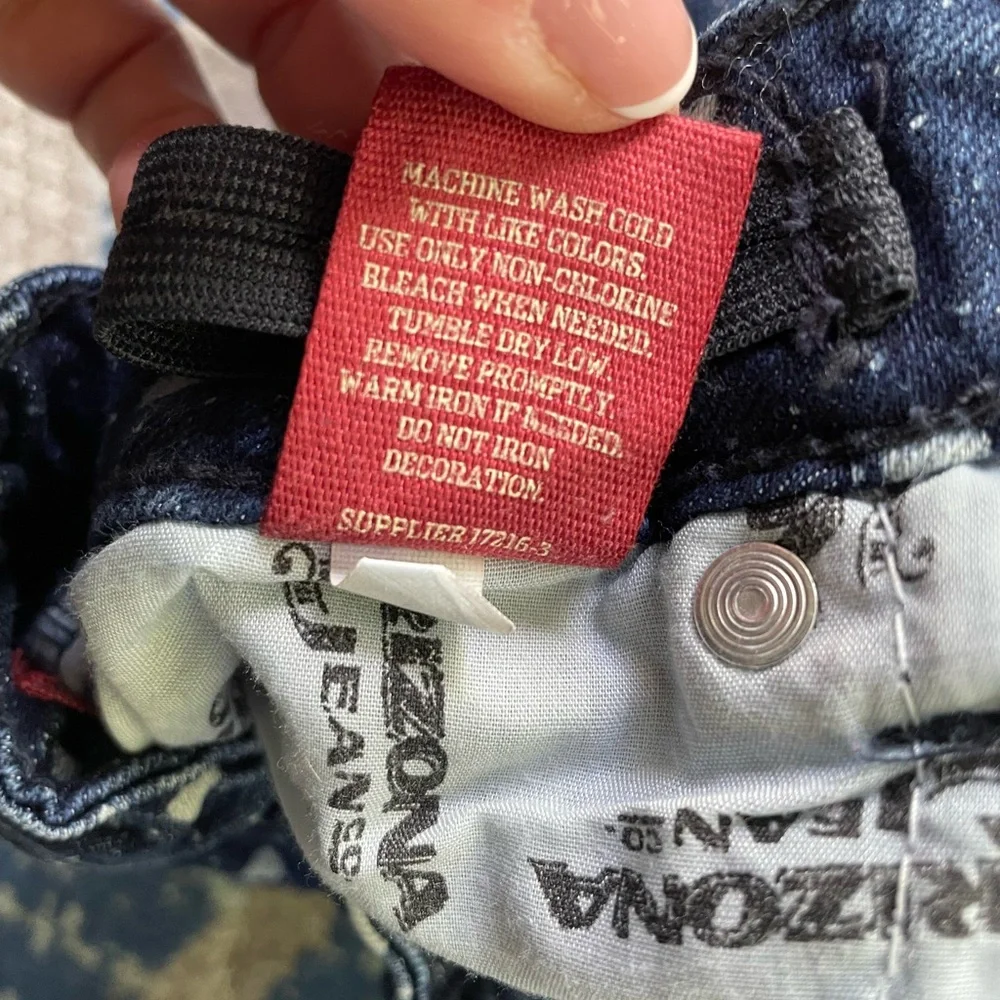 Girls Arizona jeans with white hearts
